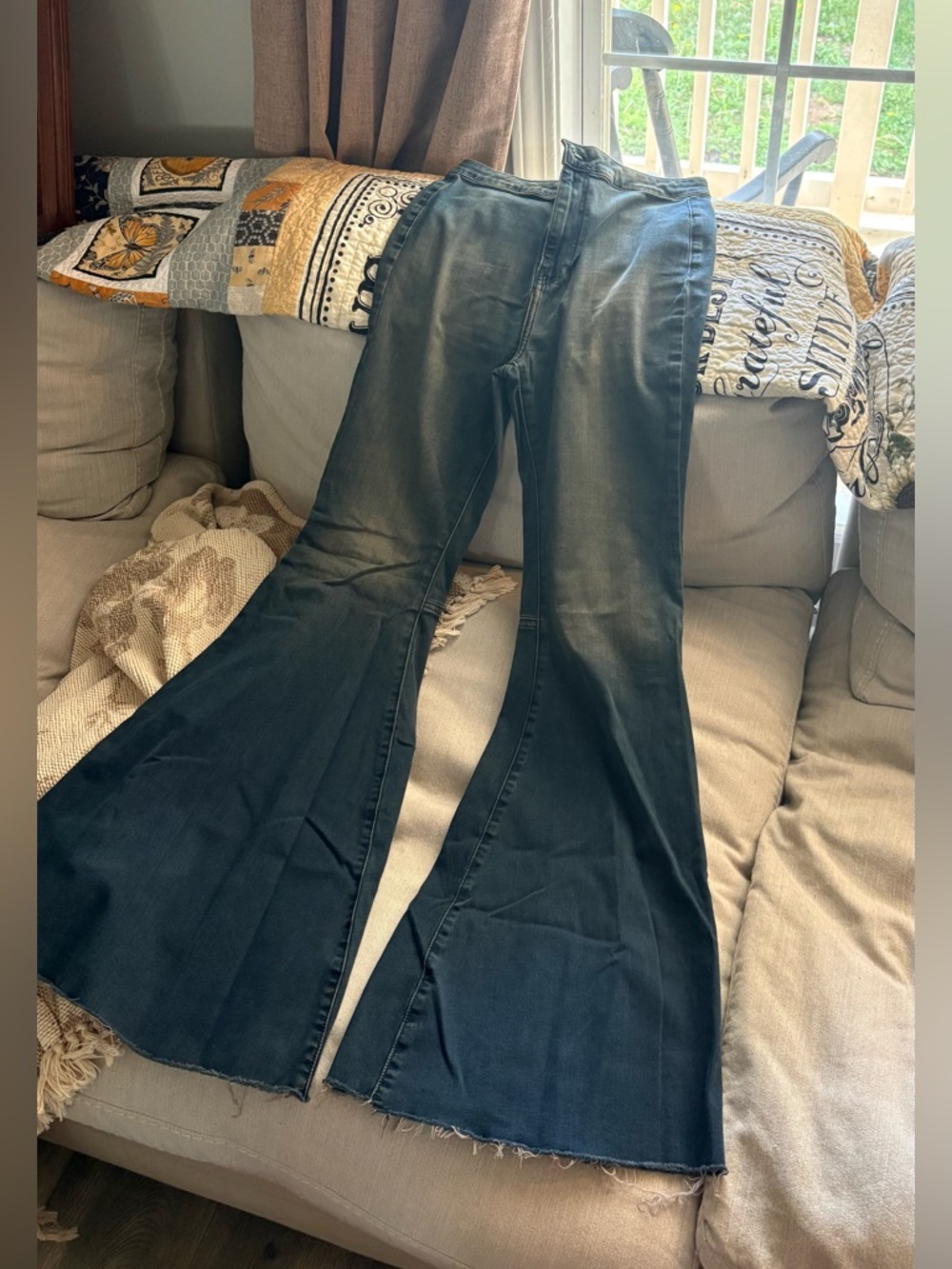 Free People Dark Blue Women’s Flared Jeans